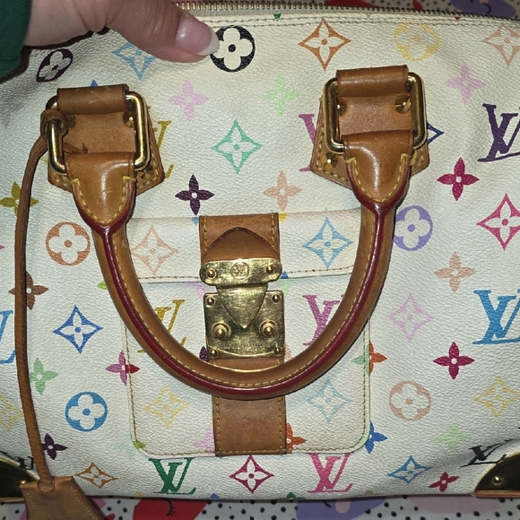 Louis Vuitton White Murakami Multicolor Speedy - Picture 8 of 16